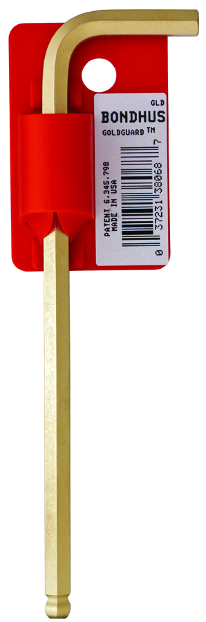 4.5mm GoldGuard Plated Ball End L-wrench     Tagged/Barcoded